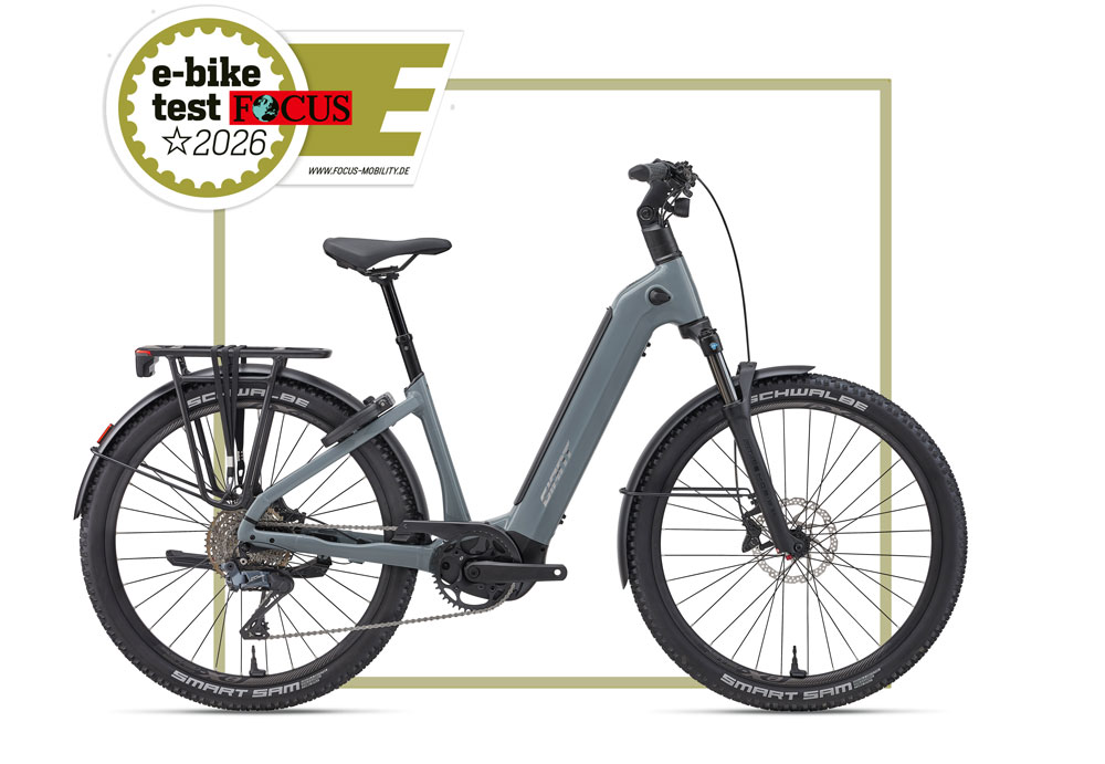 GIANT AnyTour X E+ 1 im FOCUS E-BIKE TEST 2026 – Note 1,2